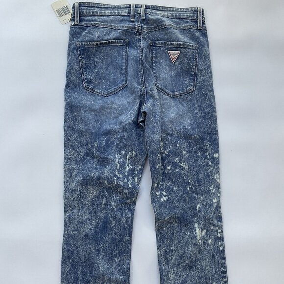 Guess Women’s 1981 High Rise Skinny Jeans Brit Pop Light Blue Acid Wash Size 28 - Picture 11 of 16